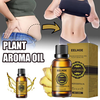 Huile Amincissante Naturelle aux Plantes, Huile Essentielle Premium à l'Arôme de Gingembre, Huile de Massage pour Raffermir l'Abdomen et Drainer le Corps