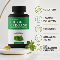 Complexe d'huile d'origan naturel et d'huile de nigelle, complément alimentaire à base de plantes pour soutenir la santé immunitaire, digestive et cutanée