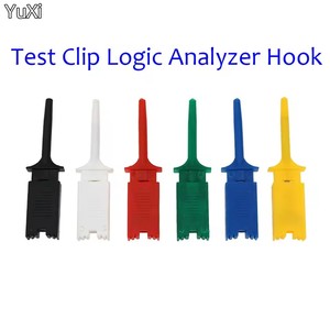 Pinces de test pour analyseurs logiques – Clips de test logique rouges, noirs, jaunes, verts, bleus, blancs – Connexion à crochet plat pour test d'égalisation - Product Image 4