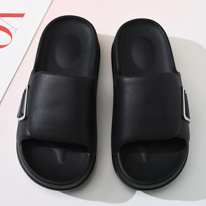 Sandales d'été pour femmes Guru en EVA, semelle épaisse, antidérapantes, respirantes, tongs de plage, blanc, rose, beige, vert clair, bout rond - Product Image 3