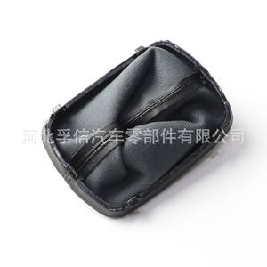 Couvercle de levier de vitesse en cuir pour voiture, pour Toyota Faw Jp 5 6 vitesses, noir, gris, blanc cassé, lavable - Product Image 3