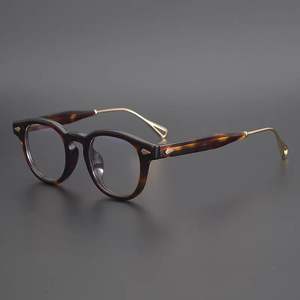 نظارات بصرية للرجال والنساء من TJD مع حجب الضوء الأزرق عرض 46: 22 عدسة أسيتات على شكل ماس معدني - Product Image 4