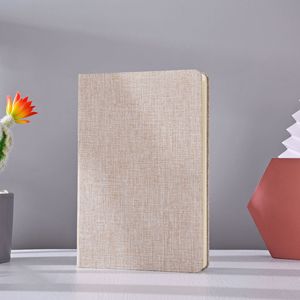 Wholesale A5 B5 Pure Color Linen Hardcover <strong>Notebook</strong> <strong>Diary</strong> Gift - Product Image 2