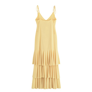 KAR & OT ZA <span class=keywords><strong>Robe</strong></span> à bretelles fines et ajustables pour femmes, avec nœud décoratif en couches, col en V, été 2025, 5039212 - Product Image 2