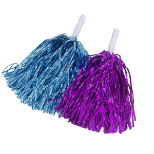 Nuovi pompon della squadra <span class=keywords><strong>Cheerleader</strong></span> con manico a bastone per giochi sportivi di spirito di squadra - Product Image 1