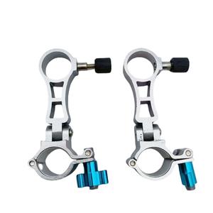 Support universel pliable pour parapluie de pêche en alliage d'aluminium, pour support de canne à pêche, avec boutons rouges et bleus, rotation à 360 degrés - Product Image 6