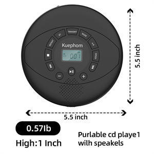 Portable CD <b>Player</b> with Adjustable Speed & A-B Repeat, LCD Display for English Learning & Car Use - Product Image 4