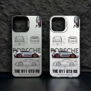 Coque de <span class=keywords><strong>téléphone</strong></span> antichoc en acrylique souple et rigide deux-en-un, design voiture de sport, pour 15 et 17 Pro/16 Pro Max/14 Pro - Product Image 1