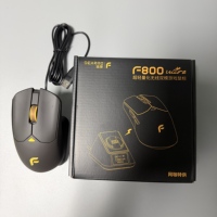 Souris de jeu sans fil ergonomique F800 PAW3311 12000 DPI RGB rechargeable programmable pour PC portable Gamer