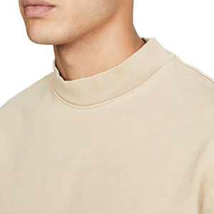 ผู้ผลิตเสื้อยืดสตรีทแวร์ทรงบ็อกซี่ผ้าฝ้ายเรียบ เสื้อยืดฤดูร้อนแบบสั่งทำ เสื้อยืดโอเวอร์ไซส์ผ้าฝ้ายหนานุ่ม - Product Image 3