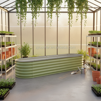 Kits de propagation modulaires TOPSTAR TS9002-2 en acier galvanisé avec supports de 17 pouces de hauteur pour pots de fleurs et jardinières (moderne) pour extérieur
