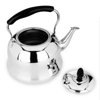 Bouilloire à eau en acier inoxydable grande capacité, écologique, style européen classique, avec poignée en bakélite, en promotion