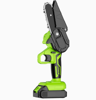 Mini-tronçonneuse sans fil 21V, 4 pouces, batterie lithium, outil électrique, 1 batterie, 1 chargeur, 1,5 Ah, pour la coupe du bois, du métal et des carreaux