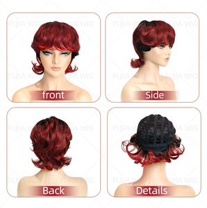 Fujia <span class=keywords><strong>Hotel</strong></span> Transilvania Bob corto con extremos volteados Anime disfraz postizo Mavis Dracula Cosplay peluca - Product Image 2