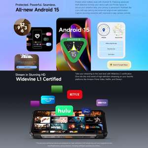 <span class=keywords><strong>Ulefone</strong></span> <span class=keywords><strong>Armor</strong></span> 34 Pro Global 2025 con Proyector, 16GB+512GB, Visión Nocturna de 25500mAh, Teléfono Robusto IP68/IP69K, Pantalla de 6.95 Pulgadas y Android 15 - Product Image 6