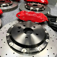Kit de Freinage Amélioré pour Voiture avec Grandes Étriers à Six Pistons et Disques en Carbone Céramique Compatible Porsche 970 971 Cayenne 911 GT3 Sturmata