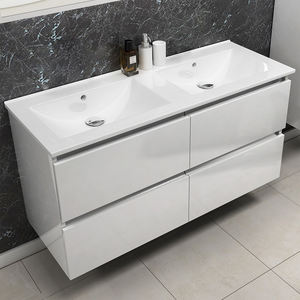 Logo Design Hôtel Projet Salle De Bains vanités double éviers en céramique Lavabo E-120HD - Product Image 3