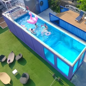 <span class=keywords><strong>Piscine</strong></span> Conteneurisée Personnalisée en <span class=keywords><strong>Acier</strong></span> Portable pour Airbnb, Jardin et Complexes de Glamping - Product Image 1