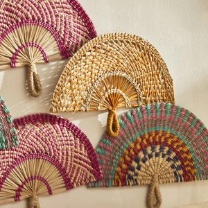 Hot new seagrass paille assiettes suspendues pour salon décoration murale artisanat fait main artisanat produits en gros - Product Image 6