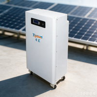 Batterie LiFePO4 15 kWh, pack de batteries Tipsun 51,2 V 314 Ah, stockage d'énergie solaire domestique au sol, batterie au lithium