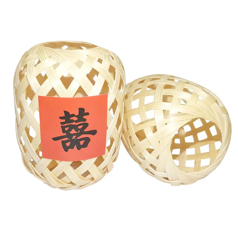 الفوانيس الصغيرة المصنوعة يدويا من الخيزران الصينية التقليدية قلادة الفوانيس المحمولة