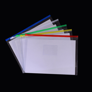 A4 thư Kích thước mờ mở rộng tài liệu Wallet Pouch Poly <span class=keywords><strong>Zip</strong></span> phong bì PP chất liệu tập tin thư mục cho các trường học sử dụng - Product Image 1