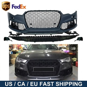 Kit de Carrocería para Parachoques Delantero Estilo RS6 con Rejilla Negra para Audi <span class=keywords><strong>A6</strong></span> S6 C7.5 2016 2017 <span class=keywords><strong>2018</strong></span> - Product Image 1