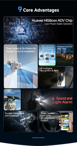 Caméra de surveillance CCTV solaire Okam Pro 4G à 4 objectifs, PTZ, <span class=keywords><strong>enregistrement</strong></span> vidéo, carte SIM, 360°, best-seller - Product Image 5