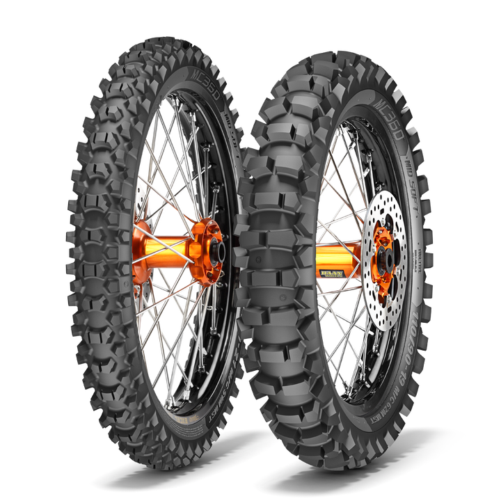 GOMMA METZELER MC360 Mid Soft 100/100 18 M/C 59M MST New Off-Road Tubeless Tyre 2.75-17 Size Natural Rubber
