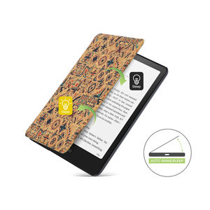 Funda Ecológica de Corcho Natural para <span class=keywords><strong>Kindle</strong></span>, Activación/Suspensión Automática, Diseño Sostenible, Funda Protectora para Lector Electrónico <span class=keywords><strong>Kindle</strong></span> - Product Image 3