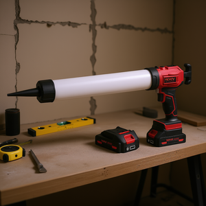 Pistola de calafateo inalámbrica Vevor de 20V y 20 onzas, eléctrica, con luz LED y velocidades ajustables para uso profesional - Product Image 2