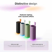 Haut-parleur sans fil 6.0 avec éclairage LED RGB, étanche IP68, 18W, appels mains libres, portable, usage domestique, 15 heures d'autonomie, son large spectre