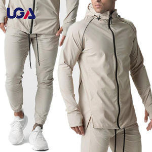 OEM Gym Activewear Athleisure Hombres Sudaderas con capucha Chaquetas y sudaderas y Joggers Hombres Casual Conjunto de dos piezas Chándal - Product Image 6