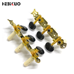 ZA18 OEM Chiavette Dorate per <span class=keywords><strong>Chitarra</strong></span>, 1 Paio, Meccaniche in Ferro per <span class=keywords><strong>Chitarra</strong></span> <span class=keywords><strong>Classica</strong></span>, Chiavi di Accordatura con Pulsante Ovale - Product Image 2