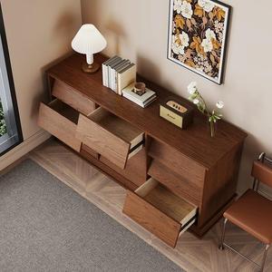 Armoire de rangement latérale moderne de style mi-siècle, de luxe, européenne, en bois massif, écologique, avec tiroirs, pour personnaliser l'<span class=keywords><strong>ancien</strong></span> meuble de rangement. - Product Image 2
