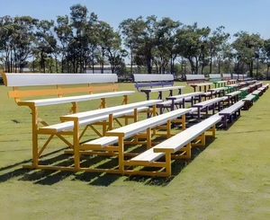 Bancs pliants portables en aluminium pour extérieur, sièges de stade, couleur argent - Product Image 3