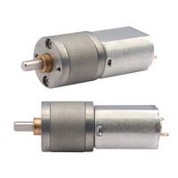 Motor Gear Logam Kecil 20MM 80 150 170 RPM 0.3~3kg.cm 3V 5V 6V 12V Motor Gear DC Listrik Kecil Poros Keluaran Tengah Sumbu D