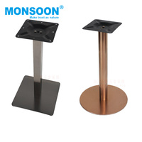 Pieds de table carrés en acier brossé à prix d'usine, base de table basse, de table à manger, de banc, pieds de meubles métalliques pour salon
