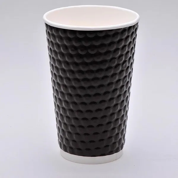 Best Selling Customized 100% Biodegradable Kraft Double Wall Hot and Cold Drink Paper Coffee Cup with Lids