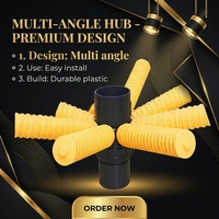 HE DE LONG 8/16 Distributeur d'eau latéral pour cuve sous pression en PRV / Diffuseur latéral à griffes multiples pour réservoir d'eau 500L/heure 1 kW