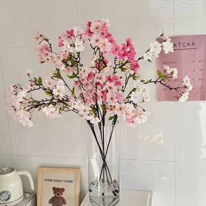Ramas de Flores de Cerezo Artificiales, 45 Cabezas con Hojas, Flores de Seda de Alta Simulación para Decoración de Sala de Estar - Product Image 2