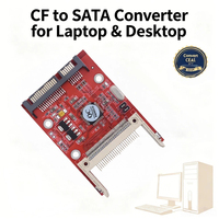 TISHRIC Kartu Adaptor CF ke SATA 2.5 Inci 50 Pin Serial ATA untuk Laptop 50 Pin CF ke Adaptor SATA untuk SSD Desktop