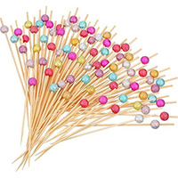 Brochette de fruits en bambou pour décoration de fête jetable brochettes de fruits en bambou pour saie