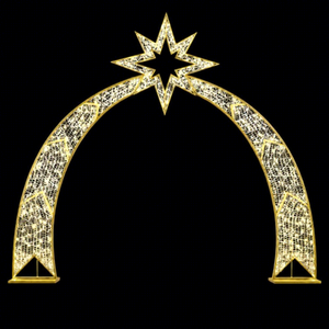 Iluminación LED Decorativa en Forma de Arco para Eventos al Aire Libre, Espacios Comerciales, Exhibiciones de Festivales y Proyectos de Decoración de Áreas Públicas - Product Image 1