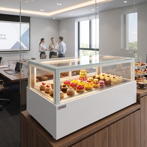Refrigerador Exhibidor de <span class=keywords><strong>Pastelería</strong></span> de un Solo Nivel, Grado Comercial, con Opciones de Color y Logotipo Personalizado para Negocios de Servicios de Alimentos - Product Image 1