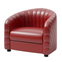 Canapé banquette courbé style vintage américain avec structure en bois de chêne et dossier à lattes, idéal pour bars, cafés, salons de thé et clubs