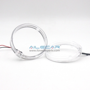 Đèn <span class=keywords><strong>LED</strong></span> Angel Eyes AILECAR 12V Crystal cho ô tô, đèn <span class=keywords><strong>LED</strong></span> RGB 6000K, vòng halo trắng/vàng cho BMW E60 - Product Image 5