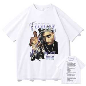 Explosive Models Professional Customization O-neck <strong>Tupac</strong> <strong>T</strong>-<strong>shirt</strong> Fashion Personality <strong>T</strong> <strong>Shirt</strong> for Men With Wholesale Direct Sales - Product Image 3