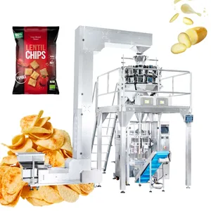 Tentoo otomatik azot çok fonksiyonlu patates cipsi paketleme makinesi otomatik patates kızartması aperatifler cips paketleme makinesi