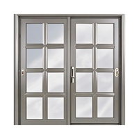 Ventanas y puertas corredizas de aluminio de diseño moderno con malla de pantalla de acero inoxidable Accesorios de vidrio de ventana de aleación de aluminio